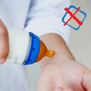 Bottle Temperature Check With Wrist
